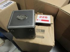 Steel Vintage manufactured bespoke Studio paper weight, 75 x 75 x 77mm