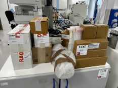 Qty of various glassware including bottles, separating funnels, measuring flasks, funnels etc