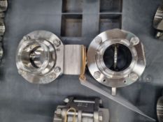 2x 2 inch stainless steel ball valves