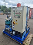 Alfa Laval type MMB 305 S-11. Oil separator centrifuge mounted on skid frame c/w Alfa Laval electric