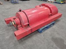 Flottweg model Z34 - 4 - U53 Horizontal solid shell decanter / centrifuge mounted on box section fra