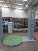 Paktool MH-FG-2000 AE pallet wrapping machine, YOM 2019- Single phase/ 220V. Please note there is a