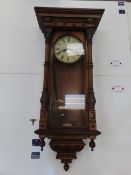 H.A.C (HAMBURG AMERICAN CLOCK COMPANY) Vienna style wall clock - viewing highly recommended (48