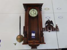 Gustav Becker Vienna style wall clock - viewing highly recommended (36