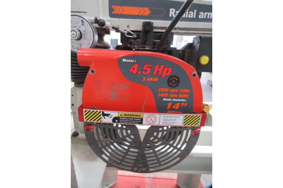 355mm/14" Radial Arm Saw - 3ph - Image 6 of 10
