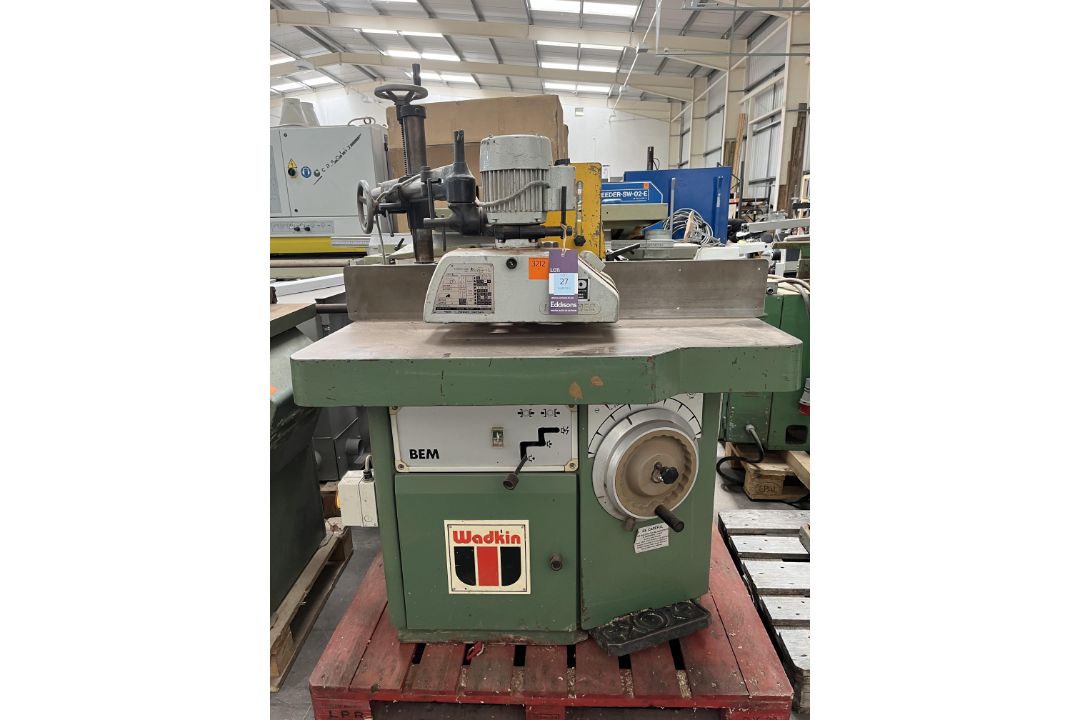 Wadkin BEM Pedal Operated Spindle Moulder - 3phase. s/n 871371 - Image 1 of 8