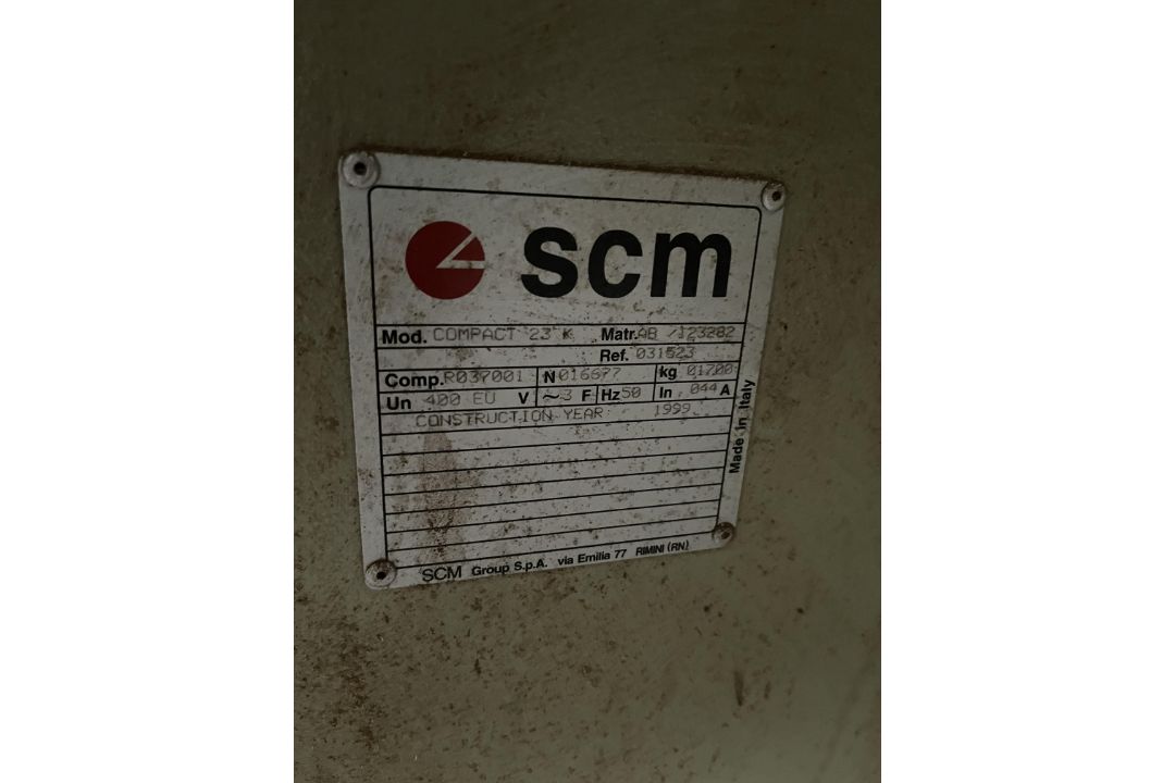 SCM Compact 23K Four Head Planer - 3phase. s/n 016677. 1700kg. - Image 5 of 5