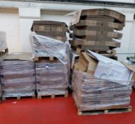 Plain cardboard packaging (6 pallets, plus additional under stairs & in office) (Located on 1st