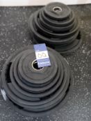 Inspace Rubber Olympic Ergo Grip Disc Set 1.25-25Kg (Pairs)