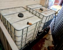 2 x IBC 1000 Litre tanks