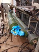 3x various lengths of artificial grass