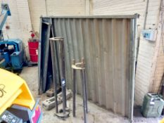 5 x Corrugated Metal Fence Panel