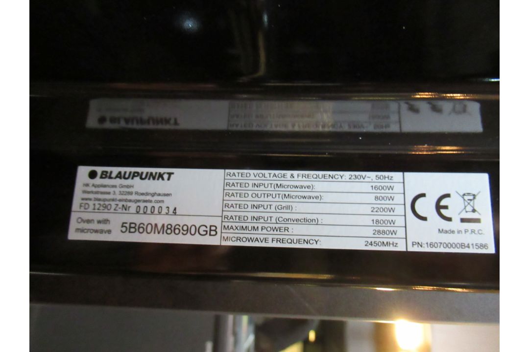 Blaupunkt 5B60M8690GB Oven with Microwave - Image 4 of 4