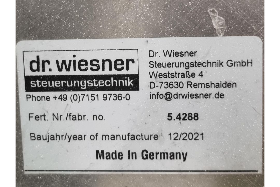 Dr. Wiesner Integra Leak Test System. YOM 2021 - Image 4 of 6