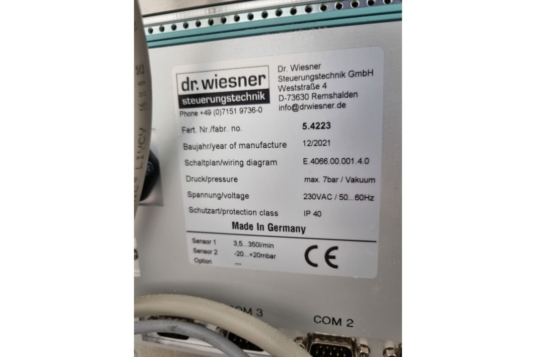 Dr. Wiesner Integra Leak Test System. YOM 2021 - Image 5 of 6
