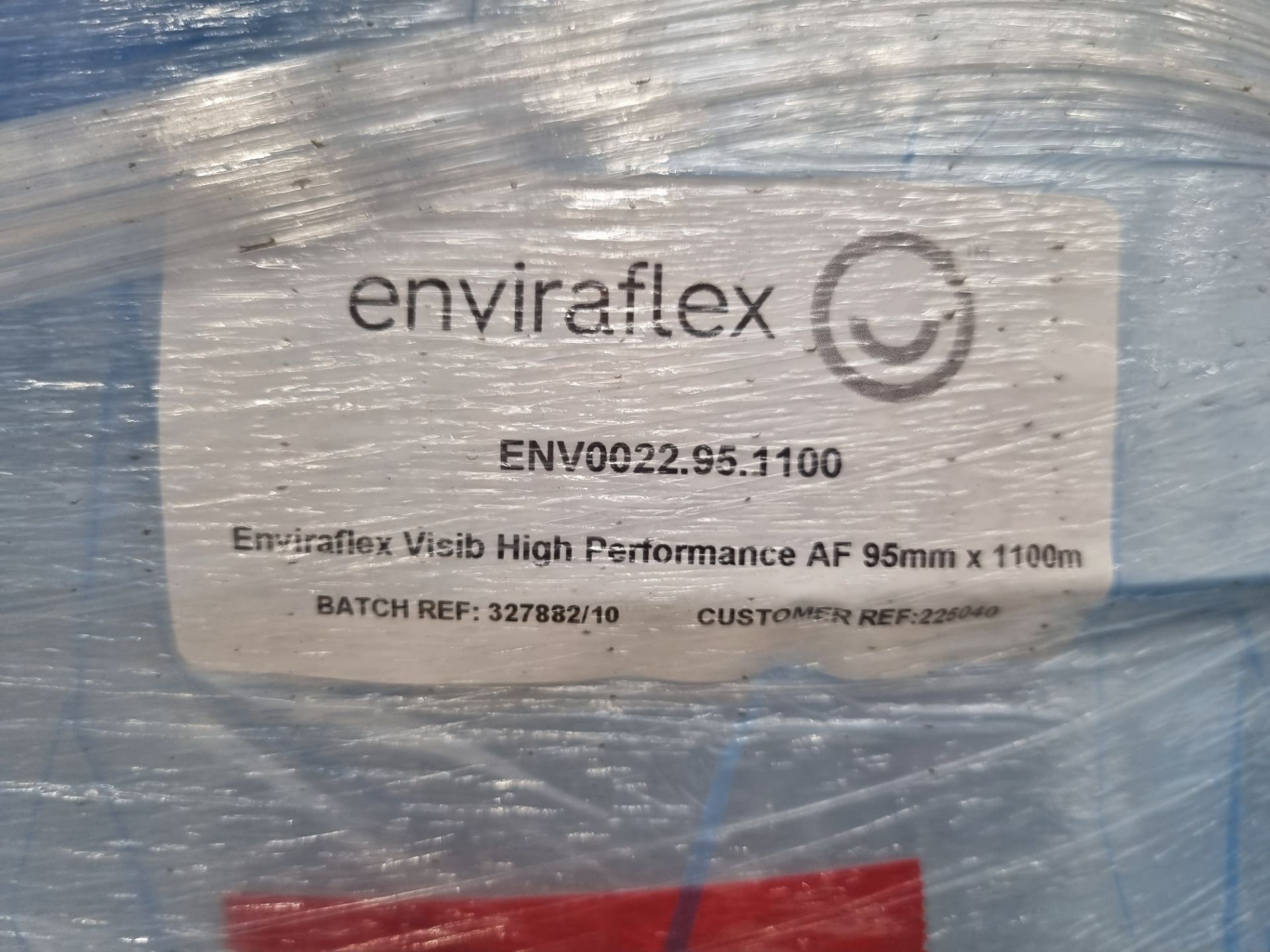 19x pallets across 3 rows containing Visib Enviraflex Clear 95mm Face Mask Material - Image 2 of 3