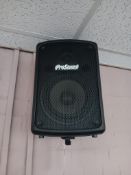 2 x Pro Sound Wall Mounted Speakers (Buyer to Disconnect & Remove from Wall)