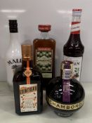 4 x Bottles of Liqueur Including: 1 x Chambord Black Raspberry 70cl 16.5%; 1 x Cointreau L'Unique 70