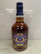 A Bottle of Chivas Regal Eighteen Year Aged Gold Signature Whisky 70cl 40%