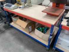 Two-Tier Boltless Mobile Workbench
