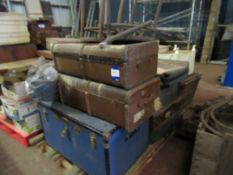 Large Qty Assorted Vintage Travel Cases