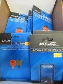 XLC Bicycle Parts including 3x Hyraulic Fitting Kits for Avid, RRP £4.99 each 7x Bisc Brake Pads for