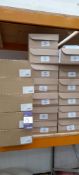 Quantity of packaging materials inc various envelopes, cardboard and other to grey and orange