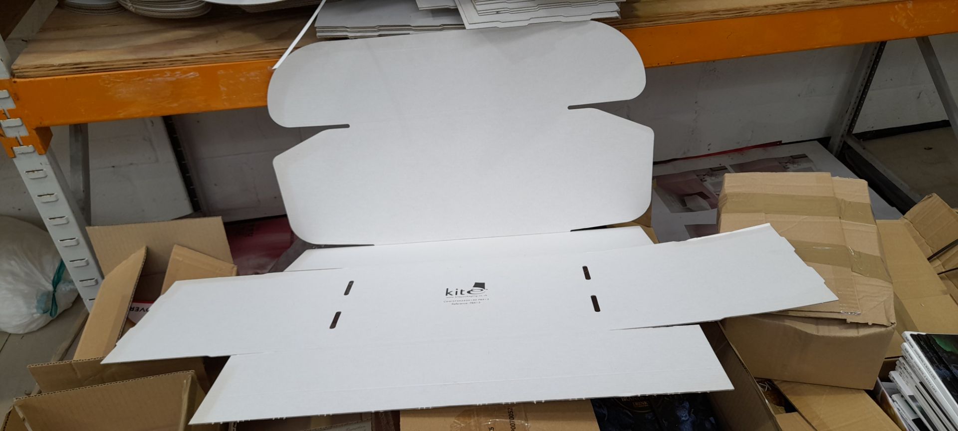 Quantity of packaging materials inc various envelopes, cardboard and other to grey and orange - Image 8 of 11