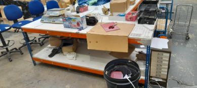 4x Packing tables, contents excluded