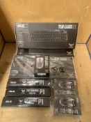 3 x Asus Tuff Gaming Mice, Mouse mats and Keyboards - boxed