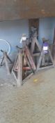 Pair of Heavy Duty Axle Stands & 3 Single Similar
