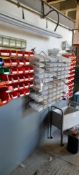 3 Wall Mounted Racks and Contents of Engineering Consumables