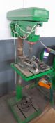 Clarke Cop Spif Pillar Drill with Nisle Fall Table with 2 Machine Vices