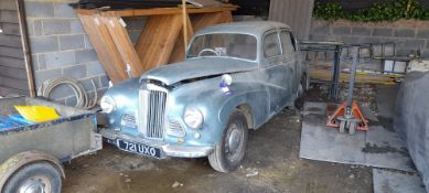 Sunbeam Talbot 4 Door Saloon. Registration 721 UXO. DFR 01/03/1955. Vehicle Drives Ready for