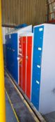 3x3 Steel Lockers with Four Multi Door Locker