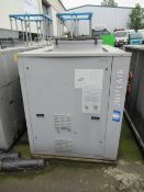 Schneider Uniflair Packaged Air Cooled Water Chiller. Model number ISAF0621A