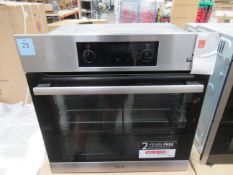AEG BES356010M Electric Steam Oven. Please note missig plastic glass clip/holder for door. (Please