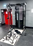 Monster Commercial G12 Multi Gym with Smith Bar, 2x 90kg Racks and various attachments. Supplied