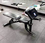 Force Adjustable Bench with Bicep Arm Rest.