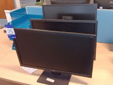 3 x Acer V246HL 24in LCD Computer Monitors (without power leads)