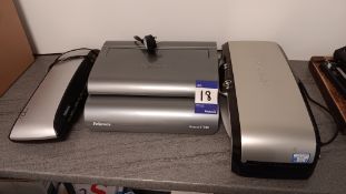 Fellowes Quasar 500 Binder & Two Fellowes A3 Laminations