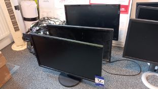 3 x Acer K242HL 24in LCD Computer Monitors (without power leads)