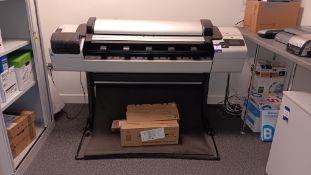 HP DesignJet T2300 EMFP Wide Format InkJet Printer, Serial Number CN14A3K01Y (2011)