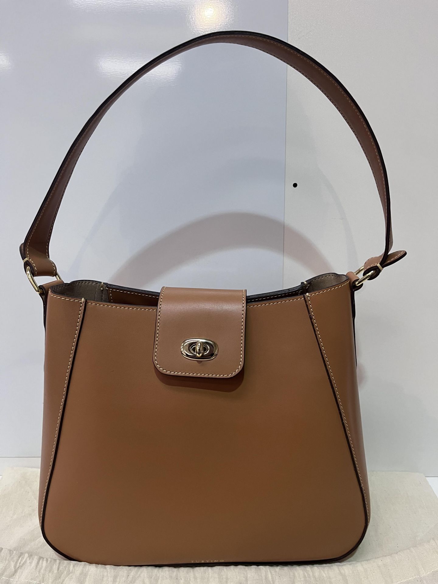 Tusting Hazel Hobo Leather Bag - Tan - Image 3 of 4