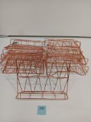 12x Rose Gold Finish Cookbook Stands