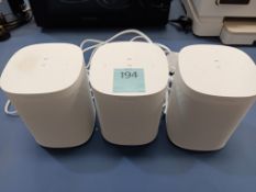 3x Sonos 1SL Speakers - White