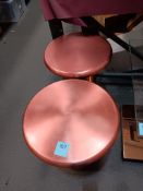Pair of Copper Effect Stools