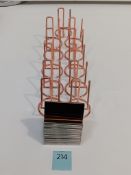 11x Rose Gold Finish Mobile Phone Holders and 21x Business Card Holders