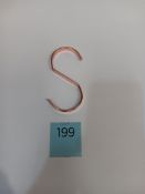 Qty of Rose Gold Finish 'S' Rings