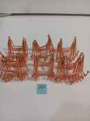Qty of Rose Gold Finish Plate Stands